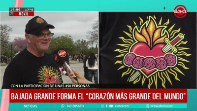 Bajada grande forma el "Coraz&oacute;n m&aacute;s grande del mundo"